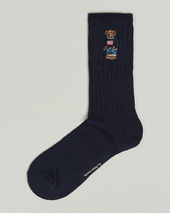 Polo Ralph Lauren Embroidered Bear Crew Sock Navy