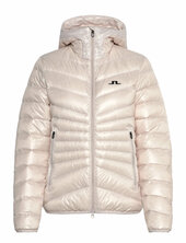 Lara Light Down Hood Vuorillinen Takki Topattu Takki Cream J. Lindeberg