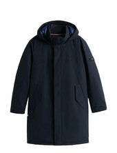 Tech Hooded Padded Parka Parka Takki Navy Tommy Hilfiger
