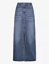Pheifferiw Long Skirt Pitkä Hame Blue Inwear