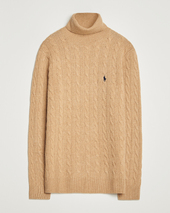 Polo Ralph Lauren Wool/cashmere Rollneck Camel Melange