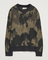 J.lindeberg Nate Graphic Jaquard Knitted Sweater Forest Green