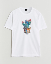 Ps Paul Smith Cactus Crew Neck T-shirt White