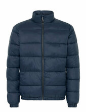 Bheiden Jkt. With Stand Vuorillinen Takki Topattu Takki Navy Blend