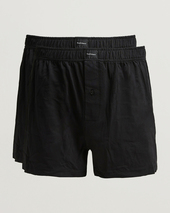 Bread & Boxers 2-pack Jersey Boxer Shorts Black