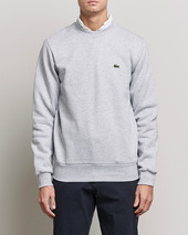 Lacoste Crew Neck Sweatshirt Silver Chine