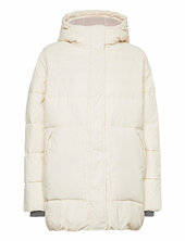 Womens Intrepid Mid Puffer Vuorillinen Takki Topattu Takki Cream Hunter