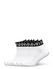 Ck Men Quarter Logo Welt Drake 6p E Nilkkasukat Lyhytvartiset Sukat White Calvin Klein