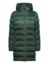 W Active Puffy Parka Vuorillinen Takki Topattu Takki Green Helly Hansen