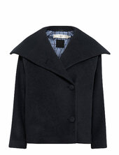 Perryiw Short Coat R Villakangastakki Navy Inwear