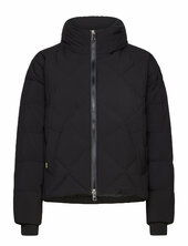 Mmahla Down Jacket Vuorillinen Takki Topattu Takki Black Mos Mosh