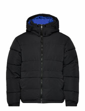 Essentiel Puff Printed Downjkt Vuorillinen Takki Topattu Takki Black Sixth June