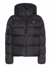 Mw Down Short Puffer Vuorillinen Takki Topattu Takki Black Calvin Klein Jeans