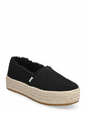 Valencia Platform Espadrille Matalat Sandaalit Espadrillot Black Toms