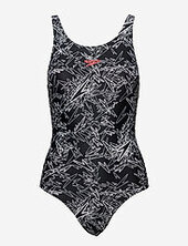 Speedo Boom Allover Muscleback Black/white 32 Uimapuku Uima-asut Black Speedo