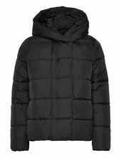 Vmbelinda Short Jacket Ga Noos Vuorillinen Takki Topattu Takki Black Vero Moda