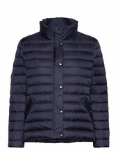 Light Down Jacket Vuorillinen Takki Topattu Takki Navy Gant