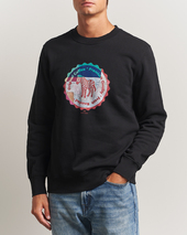 Ps Paul Smith Zebra Bottle Top Crew Neck Sweatshirt Black