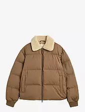 Padded Flannel Puffer Jacket Vuorillinen Takki Topattu Takki Beige Gant
