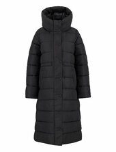 Barbour Freya Puffer Jacket Topattu Pitkä Takki Black Barbour