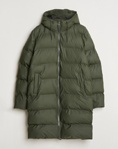 Rains Alta Long Puffer Parka Green