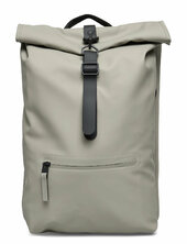 Rolltop Rucksack W3 Reppu Laukku Grey Rains