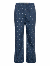 Polo Bear Striped Cotton Pajama Pant Olohousut Blue Polo Ralph Lauren