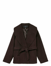 Vmanne Bergen Jacket Ga Noos Villakangastakki Brown Vero Moda