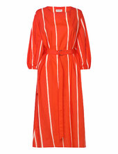 Blomma Puhveli Polvipituinen Mekko Red Marimekko