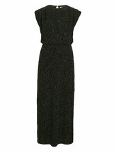 Vizoe O-neck S/l Ankle Dress/dc Polvipituinen Mekko Black Vila