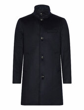Jesse Melton Cashmere Coat Villakangastakki Pitkä Takki Navy J. Lindeberg