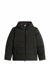 Down Hooded Puffer Jkt Vuorillinen Takki Topattu Takki Grey Tommy Hilfiger