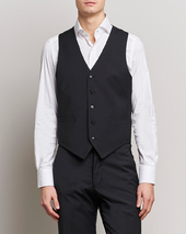 Tiger Of Sweden Wayde Wool Travel Waistcoat Black