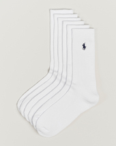 Polo Ralph Lauren6-pack Sport Crew Sockwhite