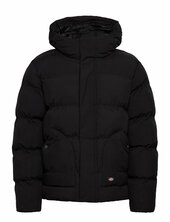 M Eagleville Hooded Puffer Vuorillinen Takki Topattu Takki Black Dickies