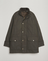 Gant Double Decker Waxed Jacket Dark Sage