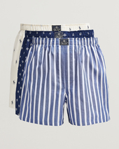 Polo Ralph Lauren 3-pack Woven Boxer Blue/navy/white