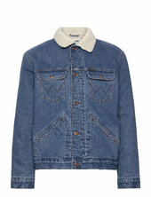 124mj Sherpa Farkkutakki Denimtakki Blue Wrangler