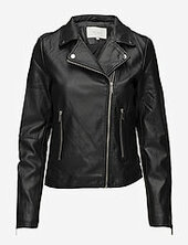 Vicara Coated Jacket - Noos Nahkatakki Black Vila