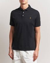 Polo Ralph Lauren Custom Slim Fit Cotton Polo Polo Black