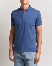 Polo Ralph Lauren Luxury Pima Cotton Polo Earth Blue