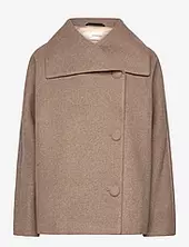 Perryiw Short Coat Villakangastakki Beige Inwear