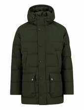 Barbour Hooded Bedale Puffer Jacket Vuorillinen Takki Topattu Takki Green Barbour