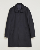 Tiger Of Sweden Aleric Wool/cashmere Stand Up Coat Light Ink