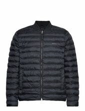 Light Padded Bomber Jacket Vuorillinen Takki Topattu Takki Black Gant