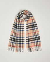 Gloverall Lambswool Scarf Camel Check