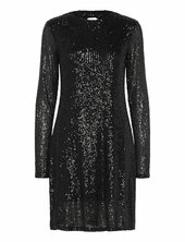 Haliana-m Polvipituinen Mekko Black Mbym
