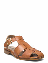 Sandals - Flat Matalapohjaiset Sandaalit Brown Angulus