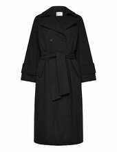 Sandra Padded Trench Trenssi Takki Black Stylein