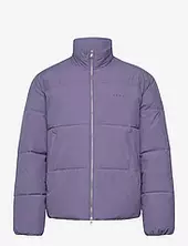 Puffer Jacket-heron Vuorillinen Takki Topattu Takki Purple Edwin